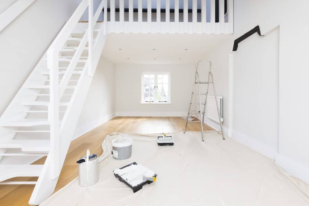 apartment is painted